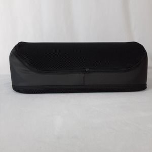 Ergonomic Foot Rest Breathable Mesh, Polar Fleece, Black